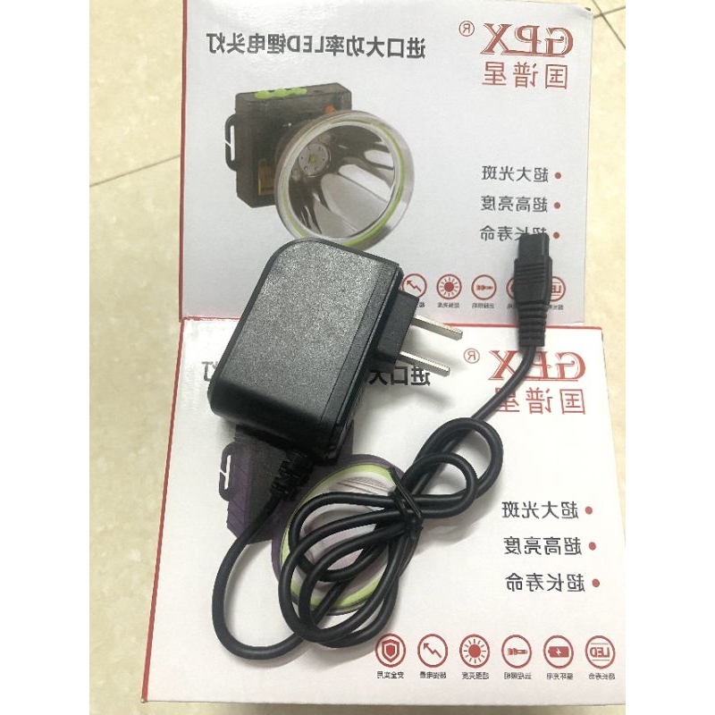 Sạc đèn pin đội đầu GPX H7 - H8 - H9 - H10