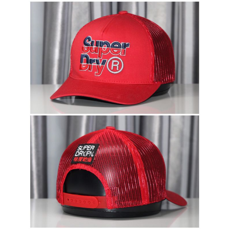 Nón lưỡi trai lưới SU PER DRY Jean cao cấp,nón kết thể thao VNXK, màu xanh lưới nâu