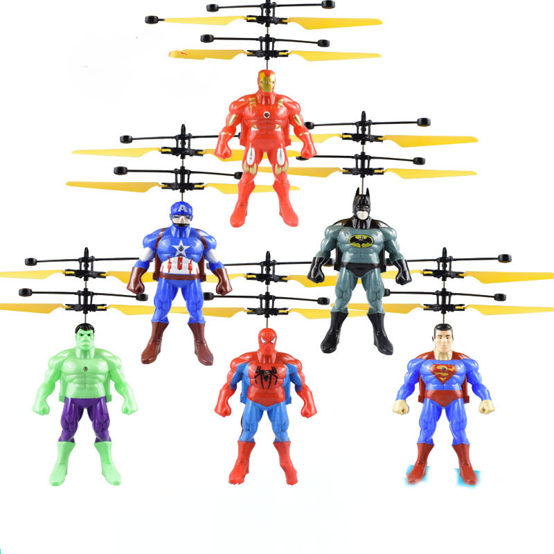 Đồ chơi mô hình bay cảm ứng nhân vật siêu anh hùng Avenger