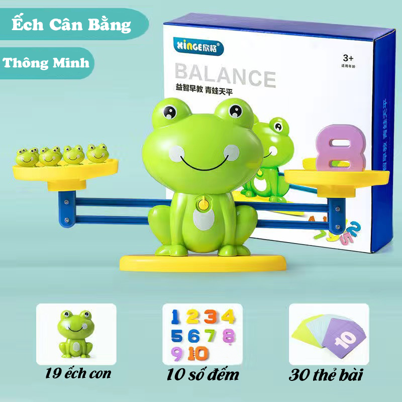 Đồ Chơi Giáo Dục Cho Trẻ Em Ếch Cân Bằng Trọng Lượng Toán Học Hỗ Trợ Học Toán Và Phép Tính Thông Minh