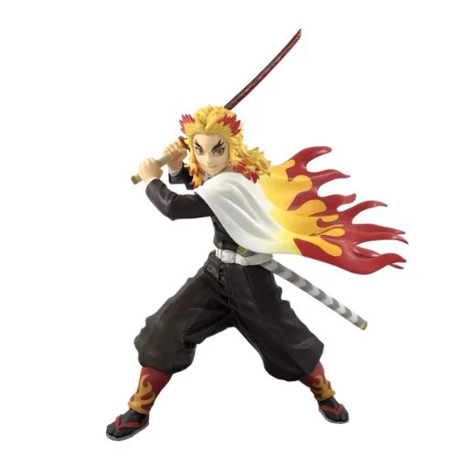 Mô hình đồ chơi - Viêm Trụ Rengoku Kyoujurou chiến đấu Cao 20cm - Kimetsu No Yaiba