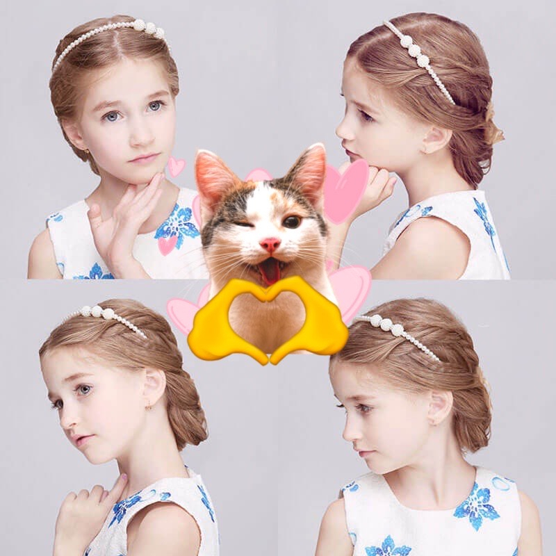 Băng đô cài tóc tiểu thư cho bé