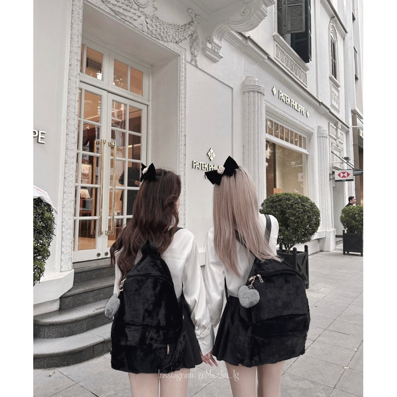 Balo lông đen loại xịn