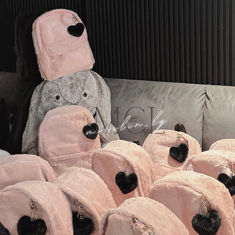 Balo lông hồng cao cấp