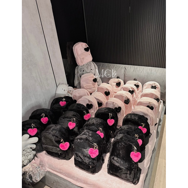 Balo lông hồng cao cấp