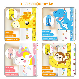 THƯỚC ĐO CHIỀU CAO DÁN TƯỜNG CHO BÉ (Nhiều Mẫu)