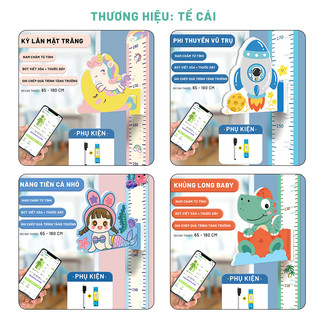 THƯỚC ĐO CHIỀU CAO DÁN TƯỜNG CHO BÉ (Nhiều Mẫu)