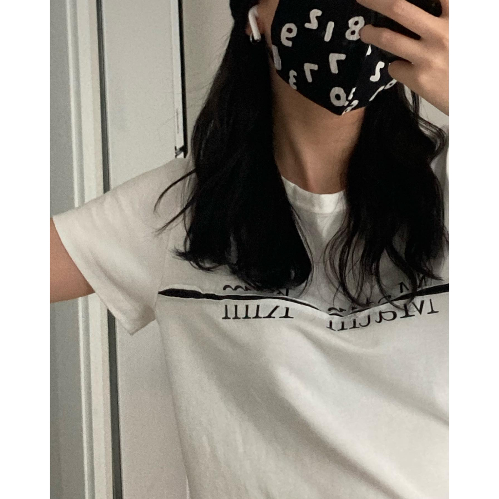 Ảnh thật cuối Áo thun MATIN KIM CUTTED LOGO chữ ss23