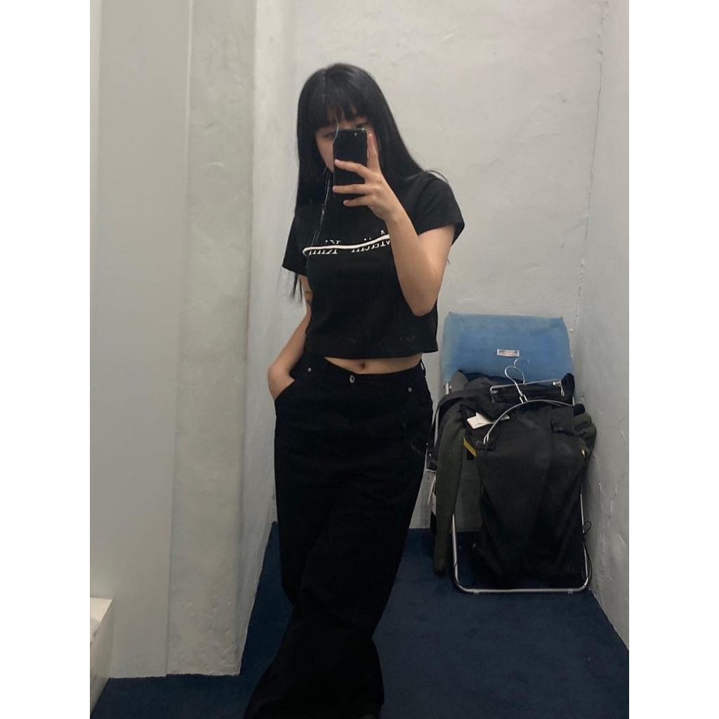 Ảnh thật cuối Áo thun MATIN KIM CUTTED LOGO chữ ss23