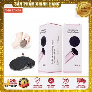 Hộp 60 miếng nhám dùng cho máy trà gót chân, miếng trà gót chân tiện lợi hộp 60 miếng trà