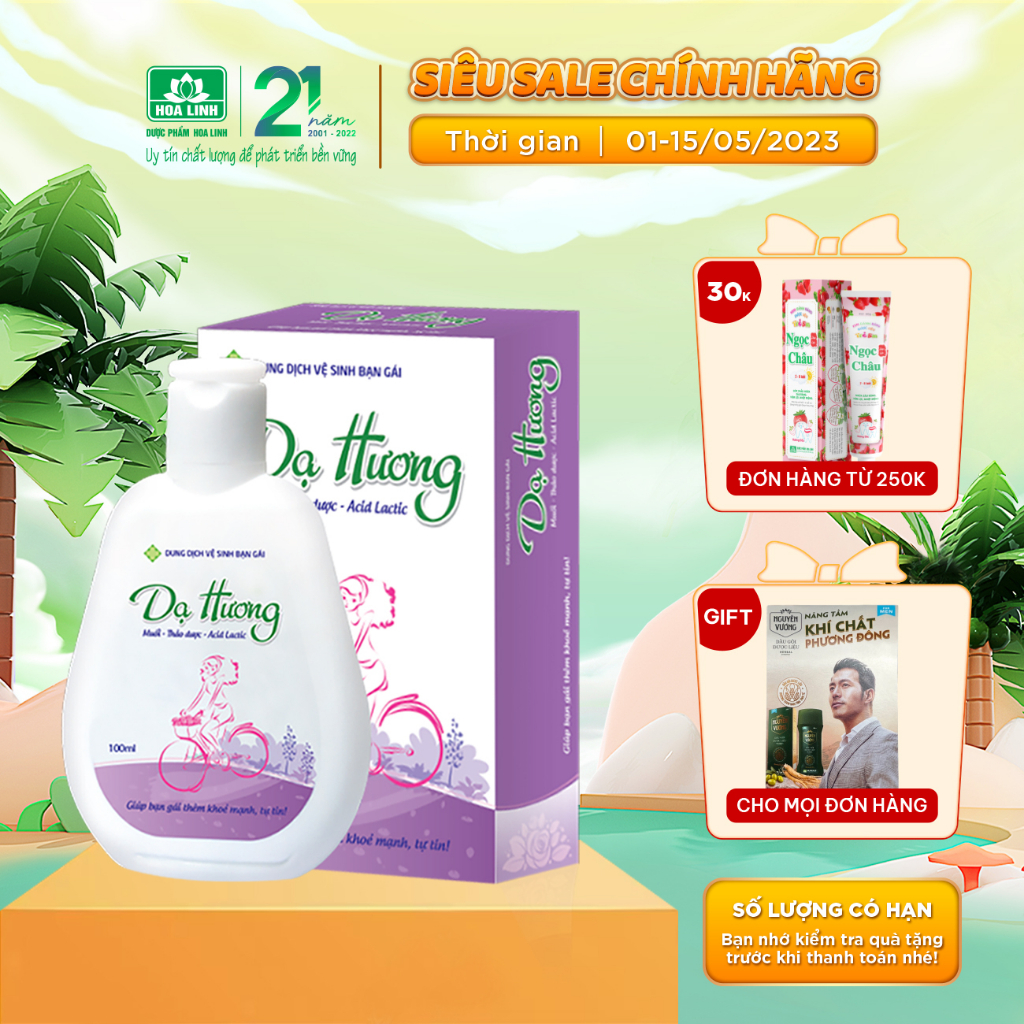 Dung dịch vệ sinh phụ nữ Dạ Hương bạn gái - Dạ Hương Teen 100ml