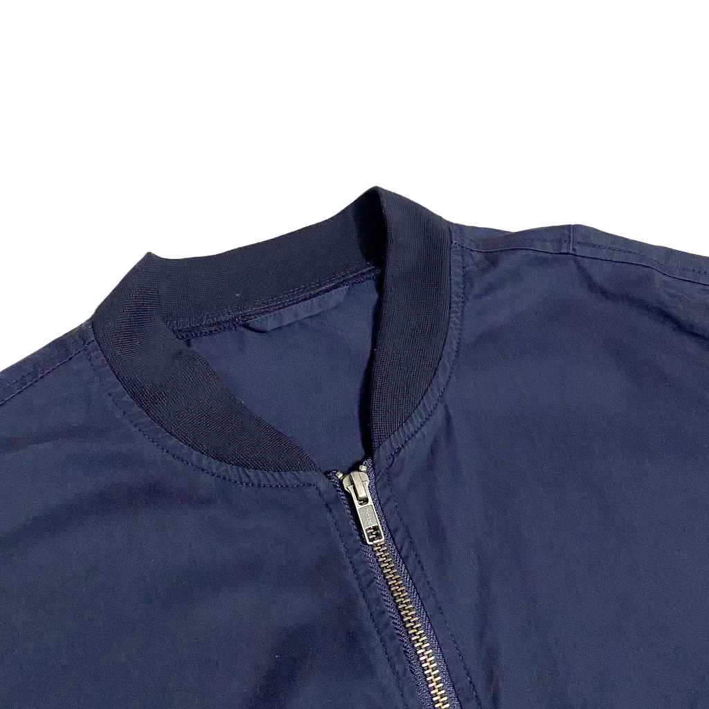 Áo khoác Bomber 2hand size XL | Màu xanh