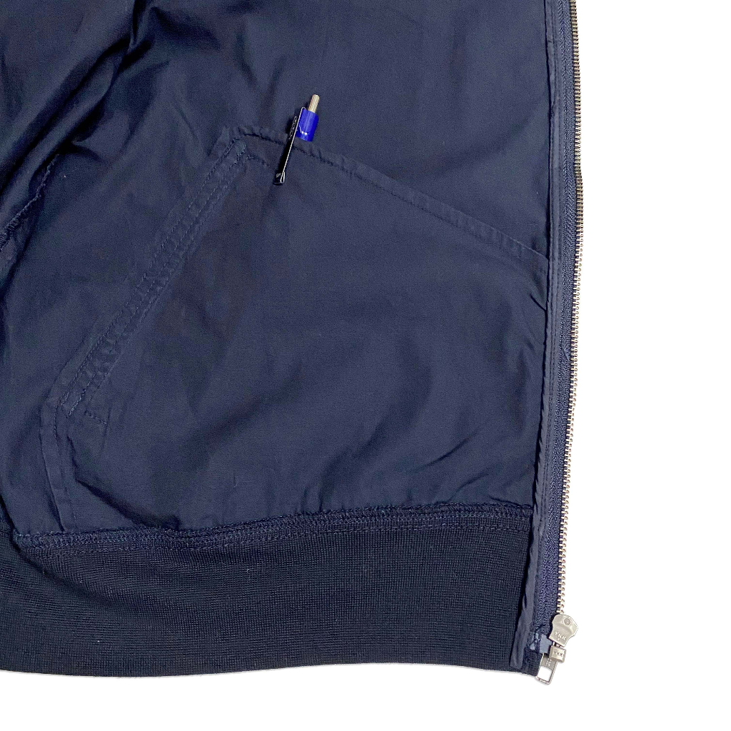 Áo khoác Bomber 2hand size XL | Màu xanh