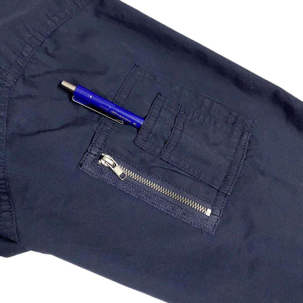 Áo khoác Bomber 2hand size XL | Màu xanh