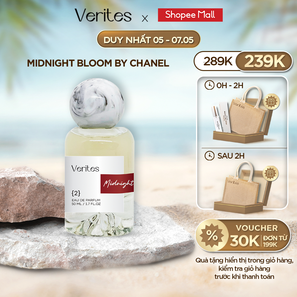 Nước Hoa Nữ Verites Midnight Bloom Quyến rũ, Thanh Lịch, Trưởng thành - Inspired by Chanel N°1 50ml