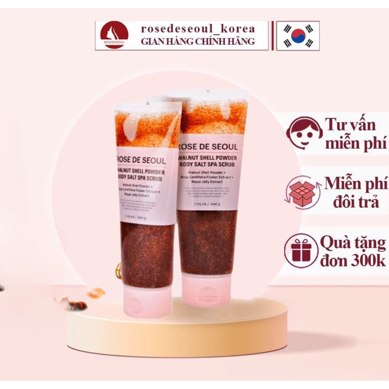 Sữa tắm body rose de seoul trọng lượng 200ml hạn dùng 2026