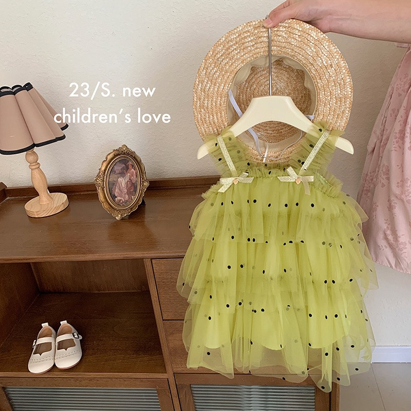 Váy Voan Tầng Công Chúa Hàng QC Cao Cấp Bé Gái 2023