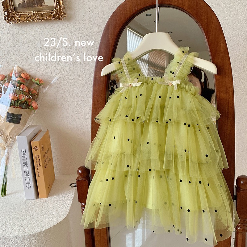 Váy Voan Tầng Công Chúa Hàng QC Cao Cấp Bé Gái 2023
