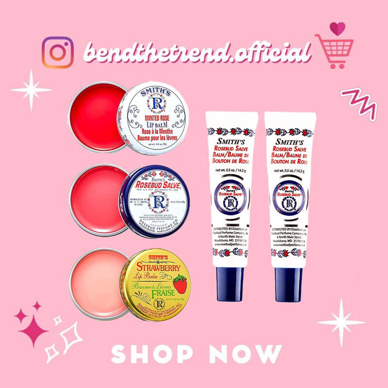 [AUTH-ĐỦ BILL] SON DƯỠNG SMITH’S ROSEBUD SALVE