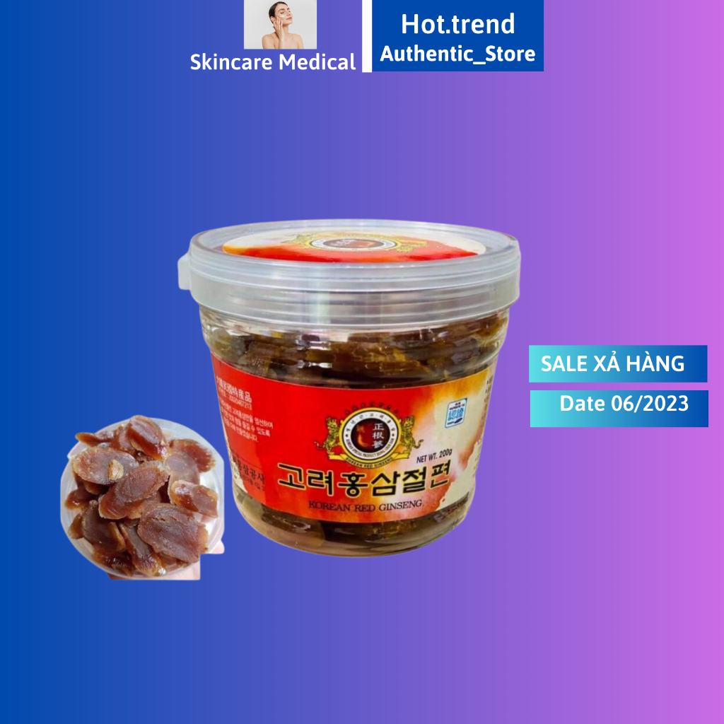 Sâm Lát Tẩm Mật Ong Hàn Quốc 200g Korean Honey Sliced Red Ginseng