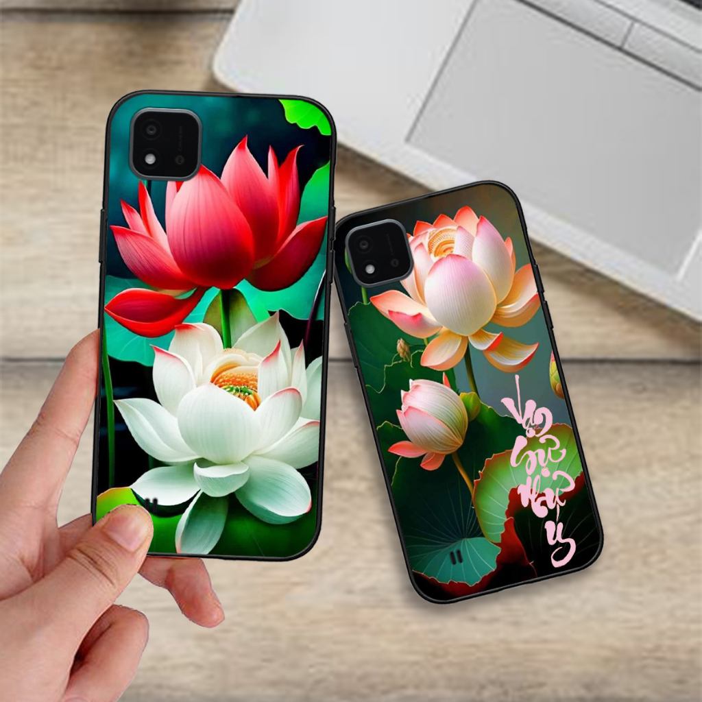 Ốp lưng Realme C20 / C11 2021 bộ hình hoa sen hoa hồng