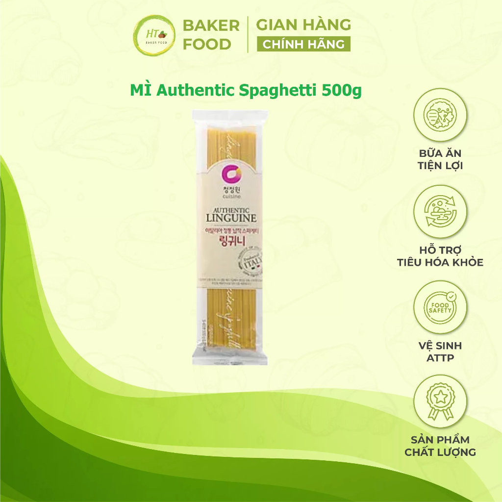 [MÌ Ý] Mì Authentic Spaghetti, Mỳ Spaghetti O'food 500g