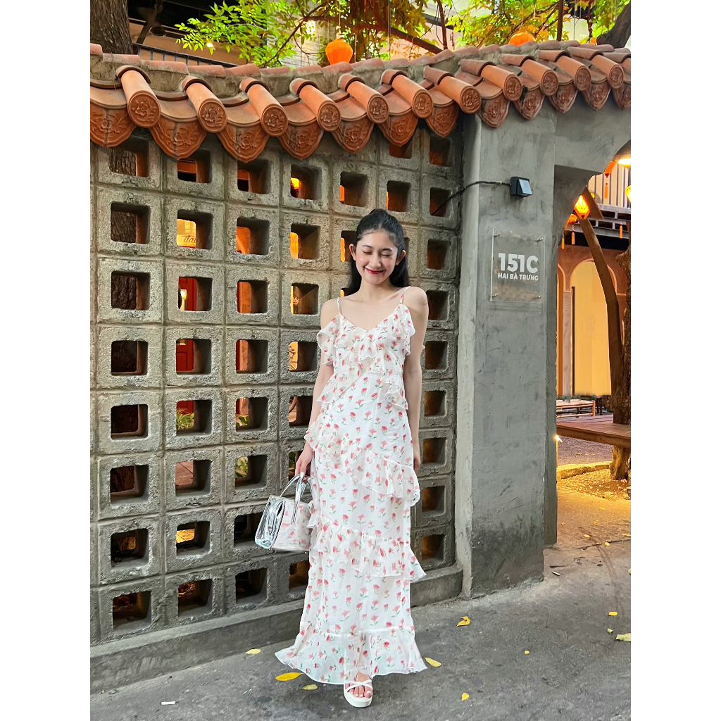 Đầm maxi hoa