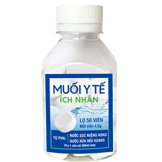 Muối y tế ích nhân lọ 50 viên 4,5g