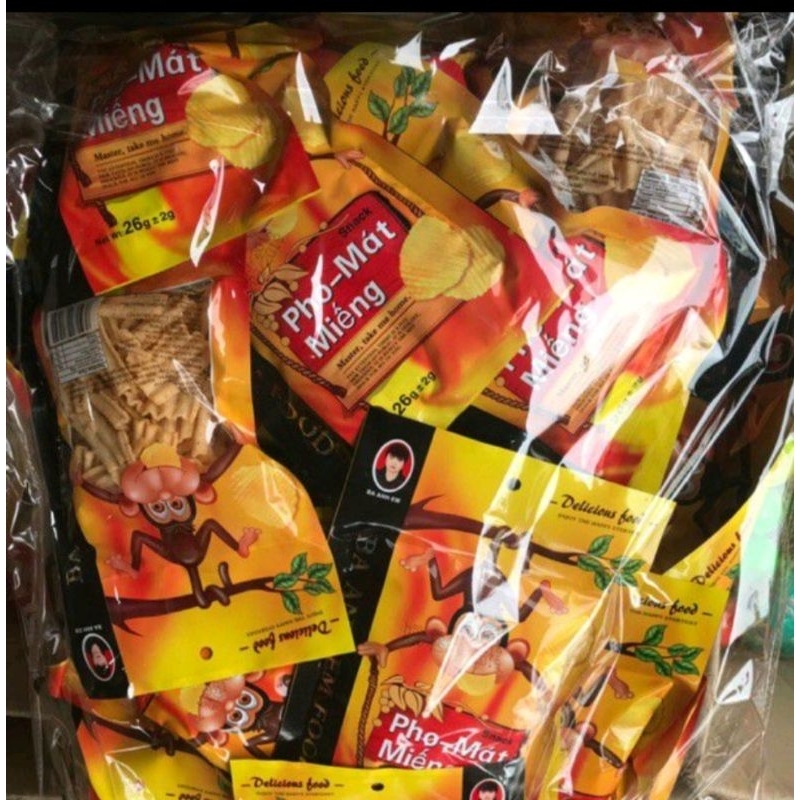 combo 10 gói snack pho mát miếng