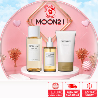 Bộ 3 Sản Phẩm Dưỡng Da Rau Má cho da nhạy cảm Madagascar Skin1004 Auth Hàn Quốc Toner rau má Tinh chất rau má Kem dưỡnmá