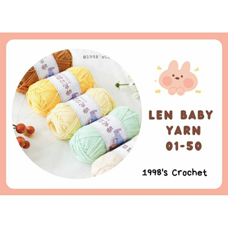 Len Baby Yarn cao cấp cuộn 40g(mã 01-50)🧶🧶
