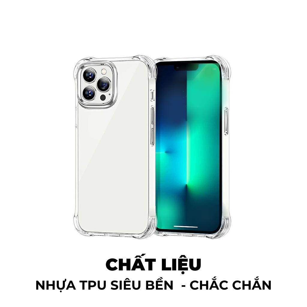 Ốp Lưng Iphone Silicon Dẻo Trong Suốt Chống Sốc Va Đập cho Iphone 6 7 8 x xs 11 12 13 14 pro max plus