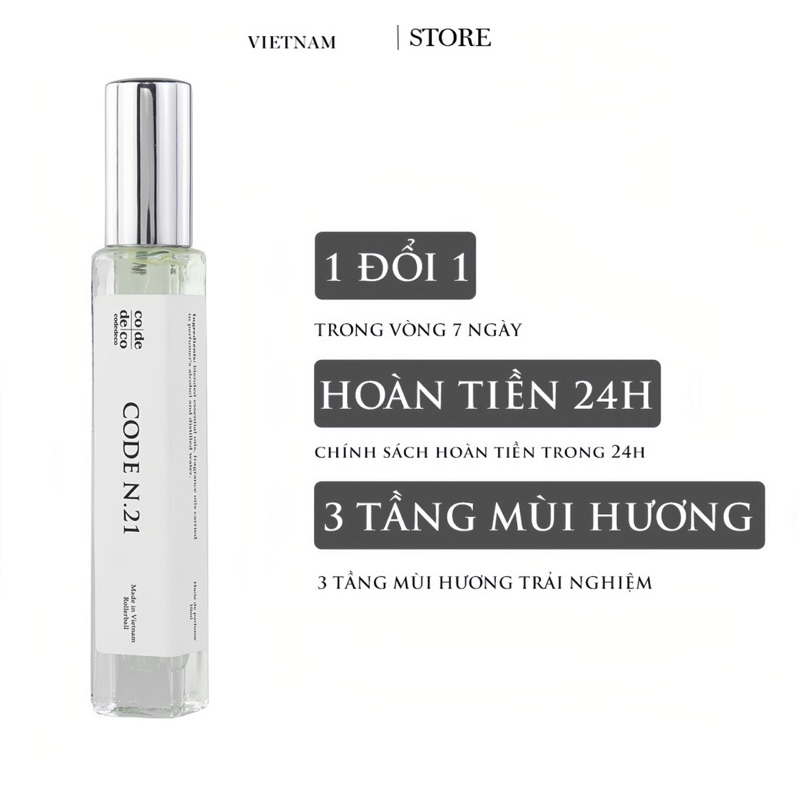 Tinh Dầu Nước Hoa CODECODE BAD BOY - 10ml dạng xịt