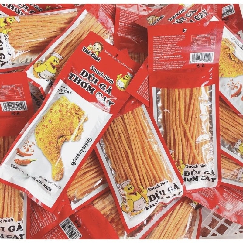 snack đùi gà thơm cay thơm ngon hấp dẫn