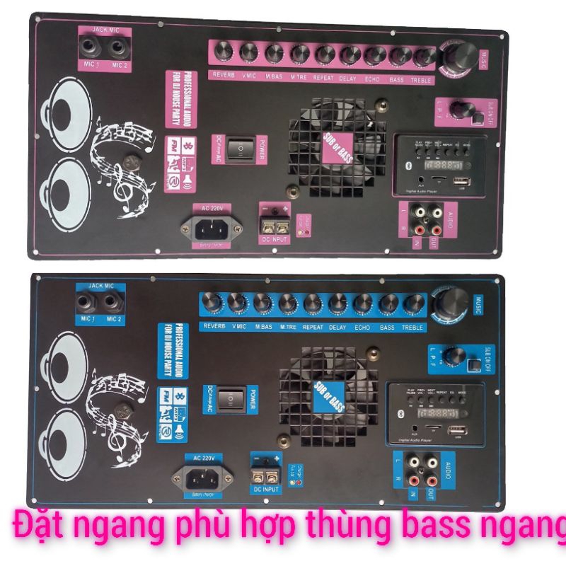Mạch REVERB 3D 2 kênh riêng biệt đánh full bass và sub hơi
