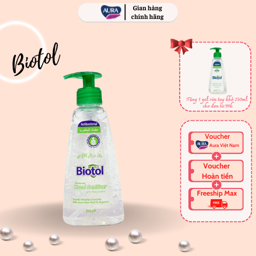Gel Rửa Tay Khô Kháng Khuẩn Biotol Dung Tích 250ML