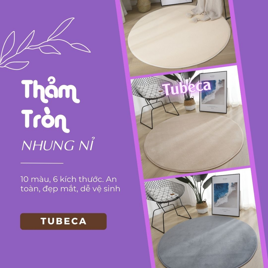 Thảm decor chụp ảnh quần áo, sản phẩm 1m 1m2 1m6 2m | Nhung nỉ | TUBECA