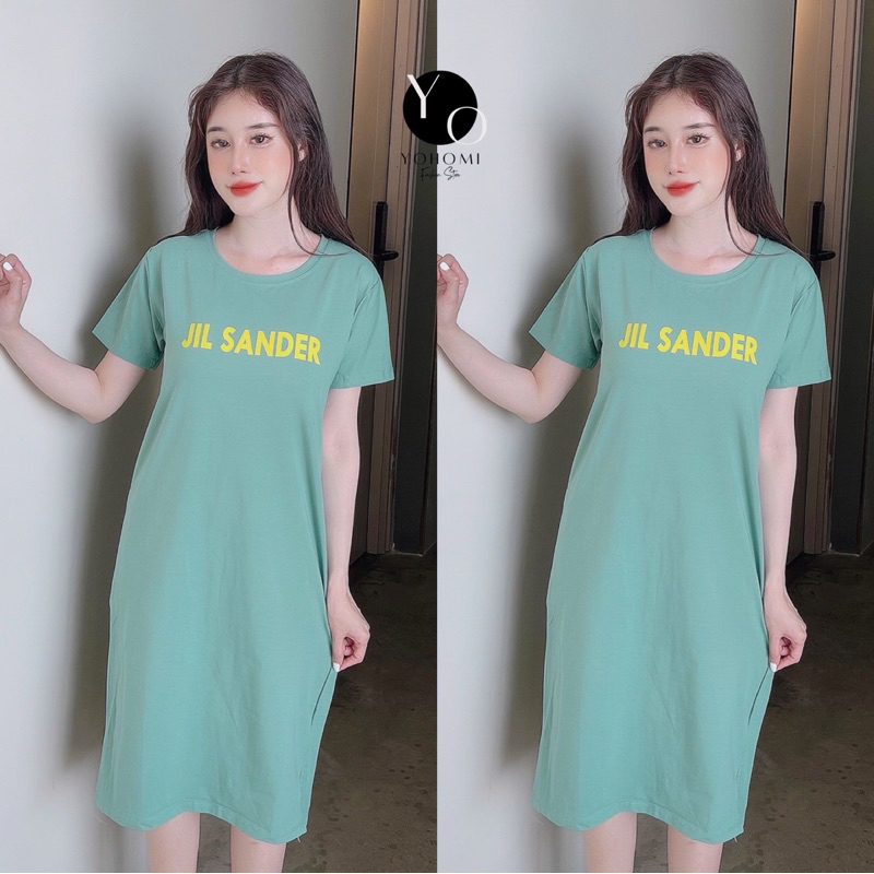 Đầm dáng suông thun thái form suông tay ngắn Paradise dưới 60kg