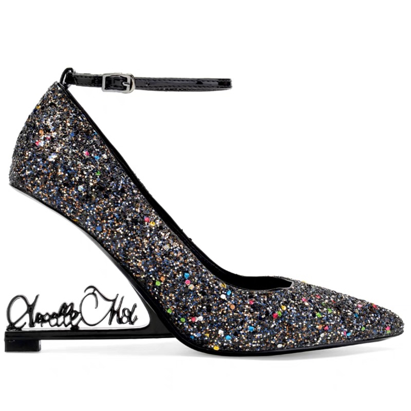 ORDER 🌸 Giày Korea mũi nhọn hở gót logo chữ 33-42