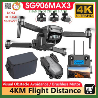 Flycam ZLL SG906 MAX 3 2023 - Sg906 max 2 4km - Sg906 MAX 1 3km - 4k gimbal 3 trục - Cảm biến va chạm Bh3T
