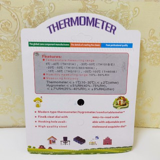 Nhiệt ẩm kế cơ họcTHERMOMETER TH-101B đo độ ẩm và nhiệt độ . Treo tường hoặc để bàn