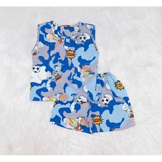 Bộ tole đùi sát nách bé trai - tole 2 da, loại 1