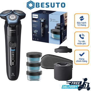 Máy cạo râu khô và ướt philips series 7000 s7783/63 kèm 3 hộp nước, công nghệ skiniq, nhập đức, bh 12 tháng