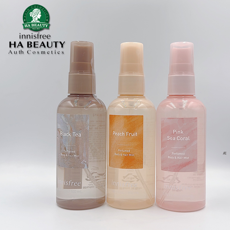 Xịt thơm toàn thân cho body và tóc innisfree Perfumed Body & Hair Mist 100 mL