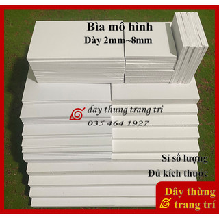 ［Bìa đẹp］Bìa mô hình, dày 2mm,3mm,5mm,8mm, bìa fomex, fomex làm mô hình, handmade, trang trí, decor