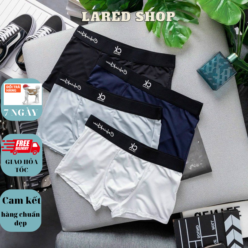 Hộp 5 Quần C.k, Sịp Đùi Nam Thun Lạnh Cao Cấp, Quần Lót Nam Chất Liệu Co Dãn 4 Chiều Thấm Hút Mồ Hôi HM 001