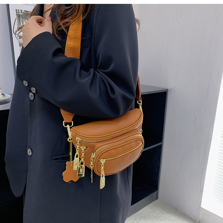 Túi đeo bụng nữ túi đeo hông thời trang chất liệu da kèm dây dù đeo chéo nhiều ngăn phong cách Hàn Quốc LK329 | BigBuy360 - bigbuy360.vn
