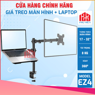 Ez4 giá treo 2 màn hình/ giá đỡ laptop/ giá đỡ màn hình/ macbook-