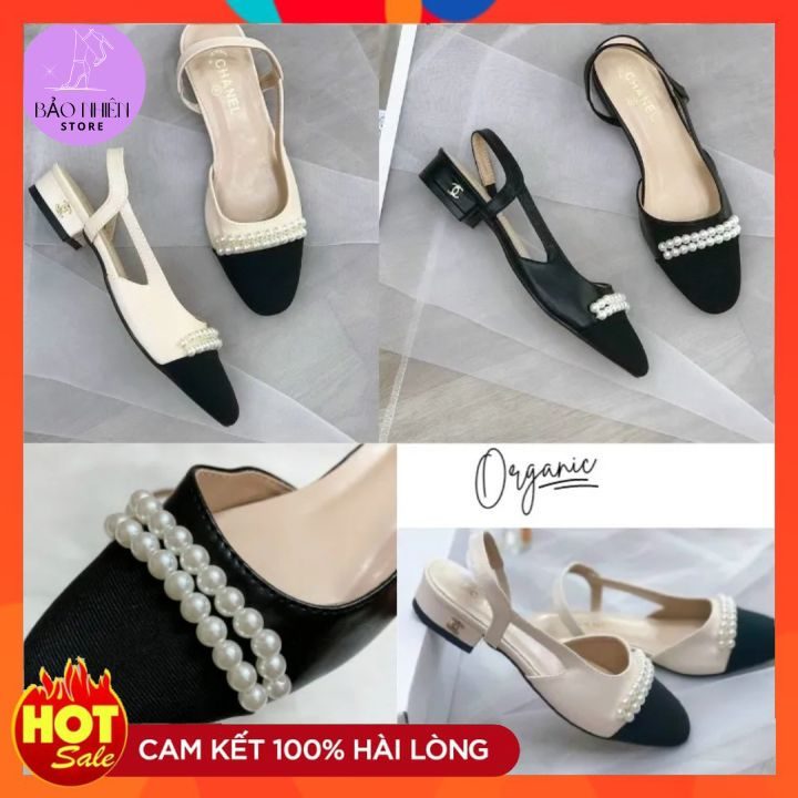 Giày búp bê BẢO NHIÊN STORE đính cườm long lanh, nữ tính, bền,nhẹ