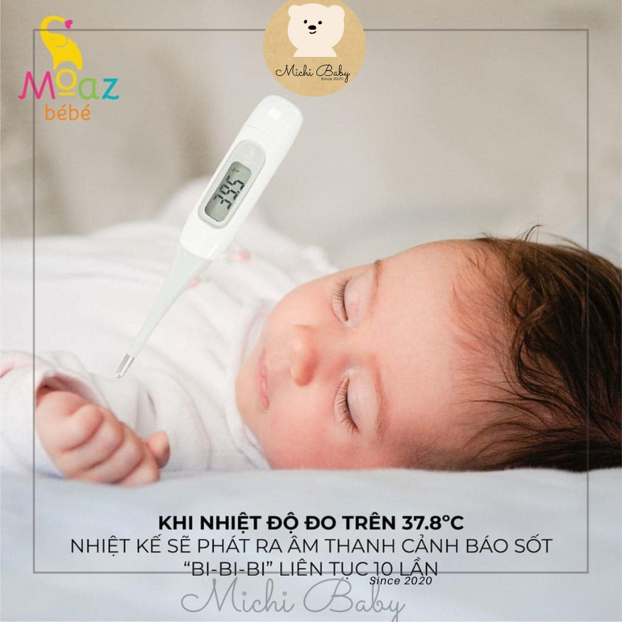 Nhiệt Kế Kỹ Thuật Số Moaz Bebe MB-040 Michi Baby MC143